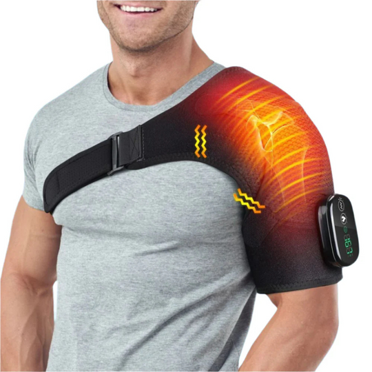 Schoudermassage verwarmer voor ontspanning en verlichting van pijn