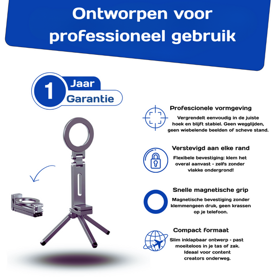 Opvouwbare Magnetische telefoonstatief