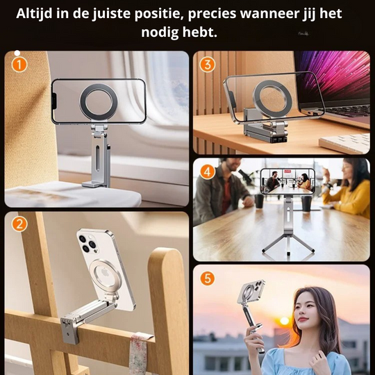Opvouwbare Magnetische telefoonstatief