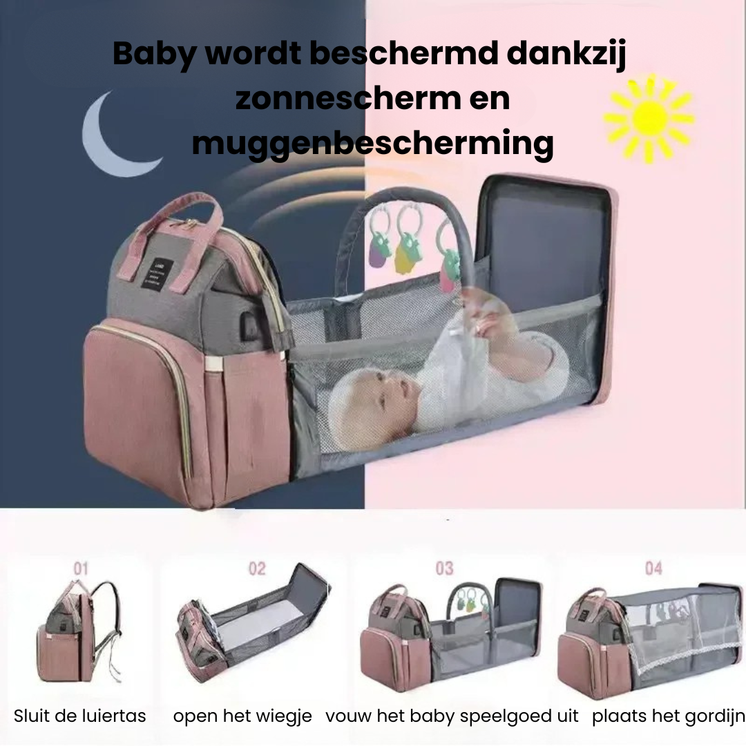 Alles-in-één luiertas met USB