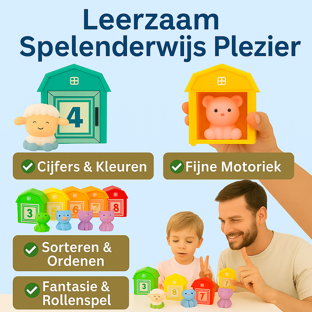 Peekabo Kleurrijke boerderijdieren -  educatie