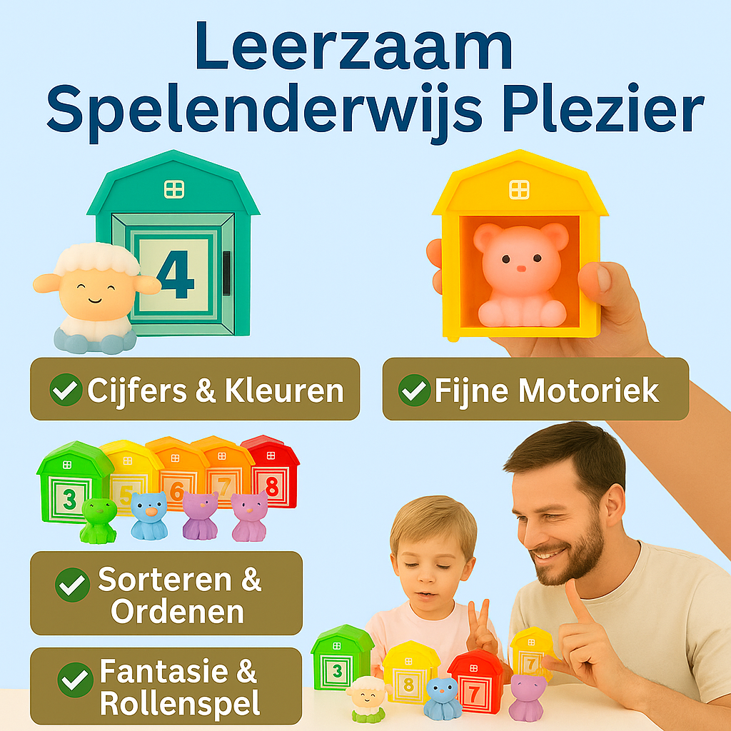 Peekabo Kleurrijke boerderijdieren -  educatie