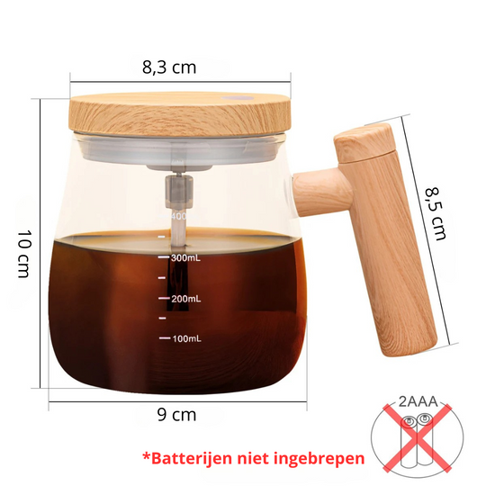 Zelfroerende mok - Slim roeren, waar je ook bent – thuis, werk, auto of sport