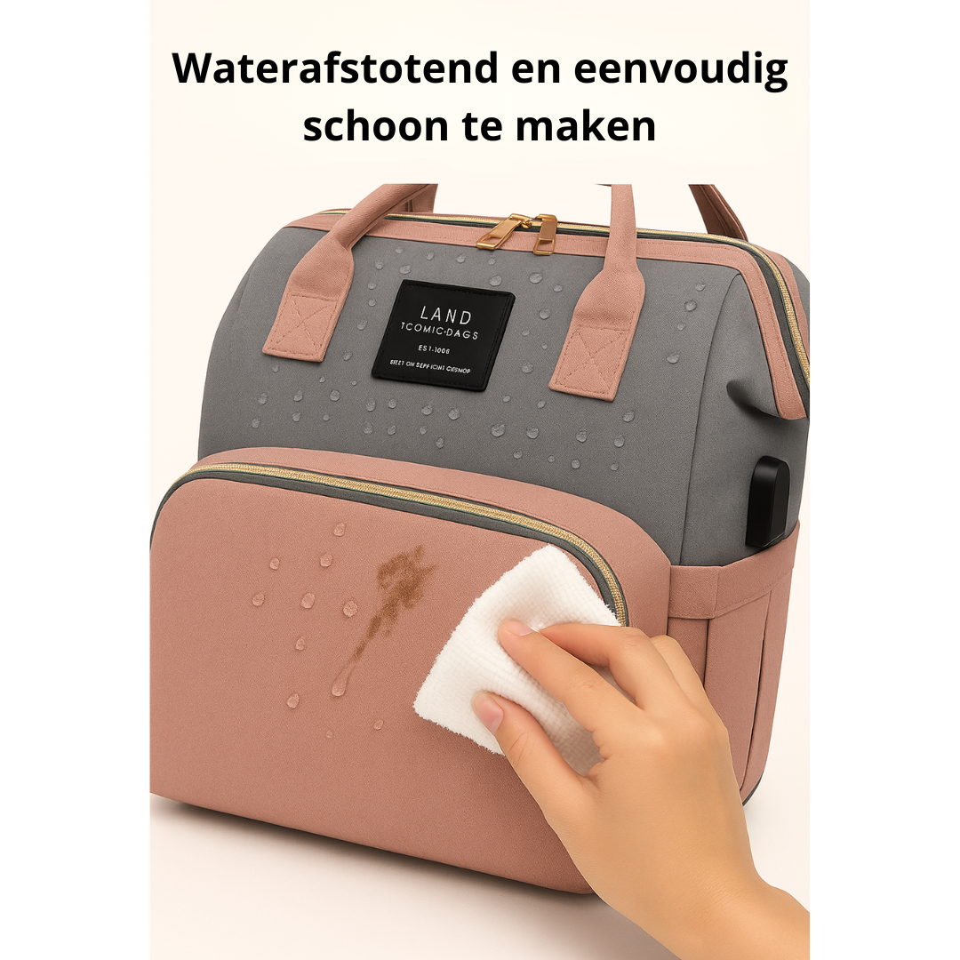 Alles-in-één luiertas met USB
